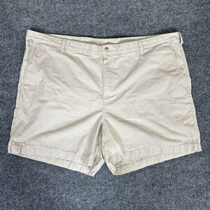 Columbia PFG Shorts Mens 45 Cream‎ Fishing High Rise 5.5" Inseam Cotton Adult